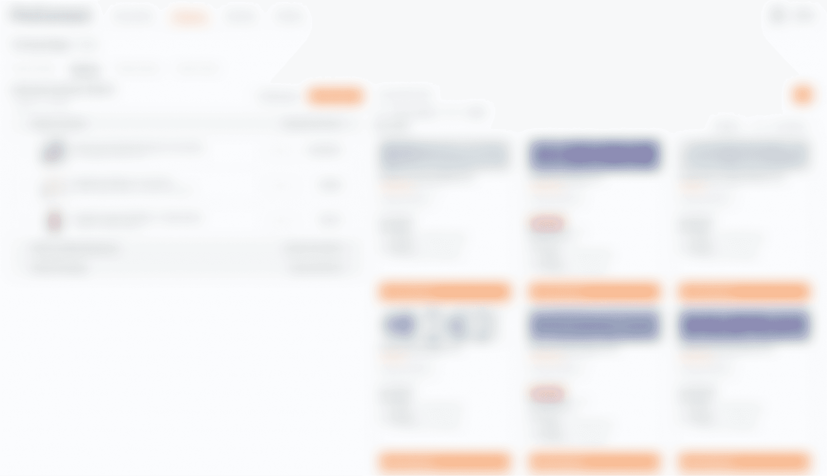 ProConnect Material List and Catalog interface with confidential details redacted